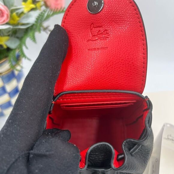 Christian Louboutin explorafunk key ring studded Crossbody bag made in Italy - Picture 12 of 16